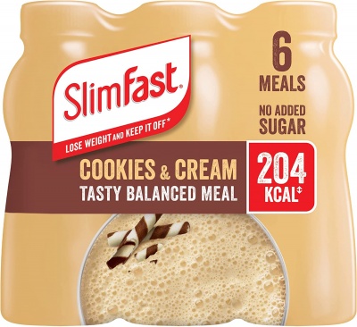 SlimFast Cookies & Cream Flavour Shake 6x 325ml (NOVEMBER 22) RRP 11 CLEARANCE XL 4.99